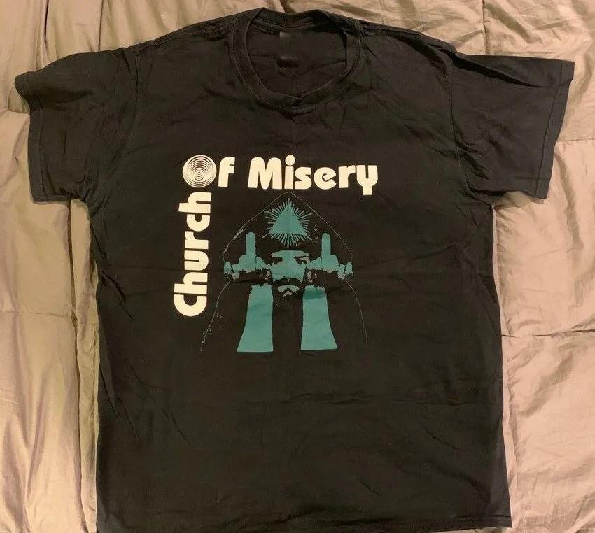 Unisex Short Sleeve Crew Neck Cotton T Shirt Church Of Misery XL