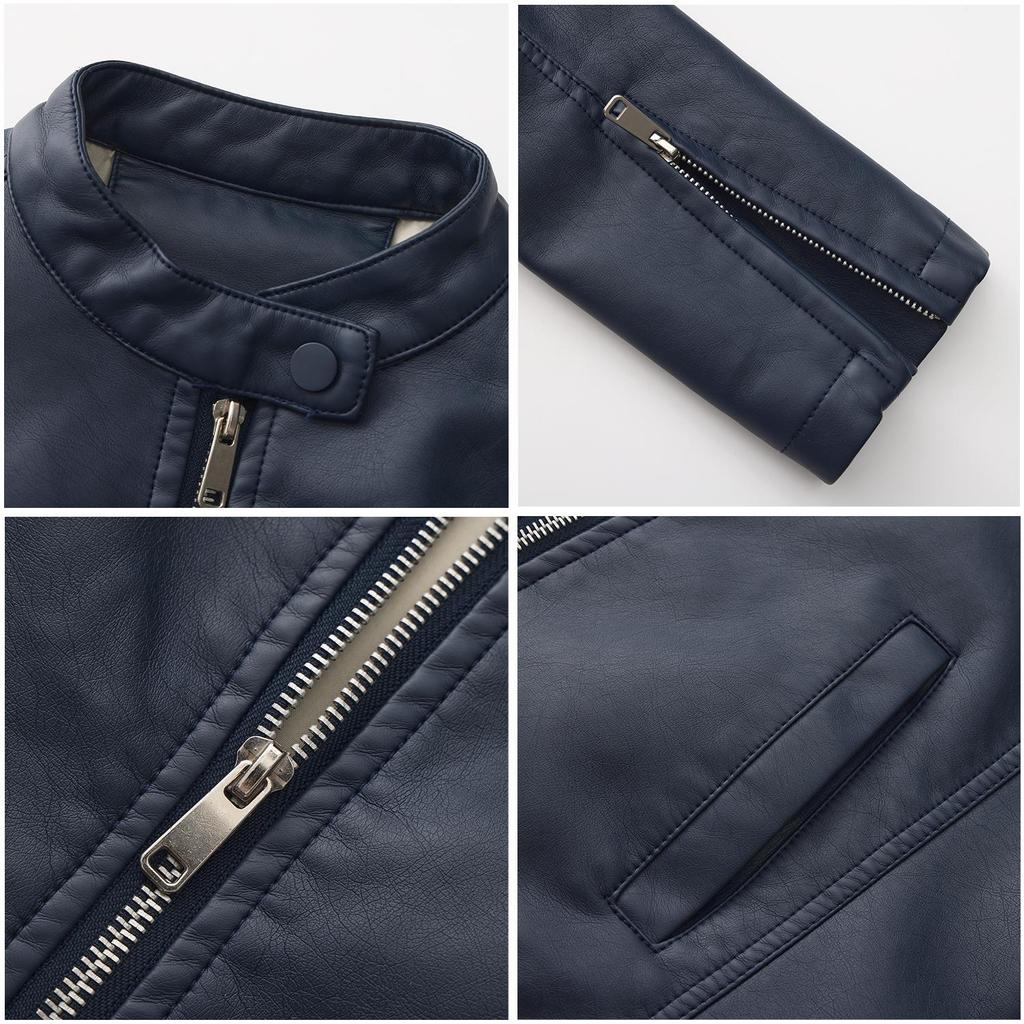 Women’s Leather Suede Jackets Faux Leather Fleece Lined Zip Up Motorcycle Coats Bomber Jacket Fashion Street Wear