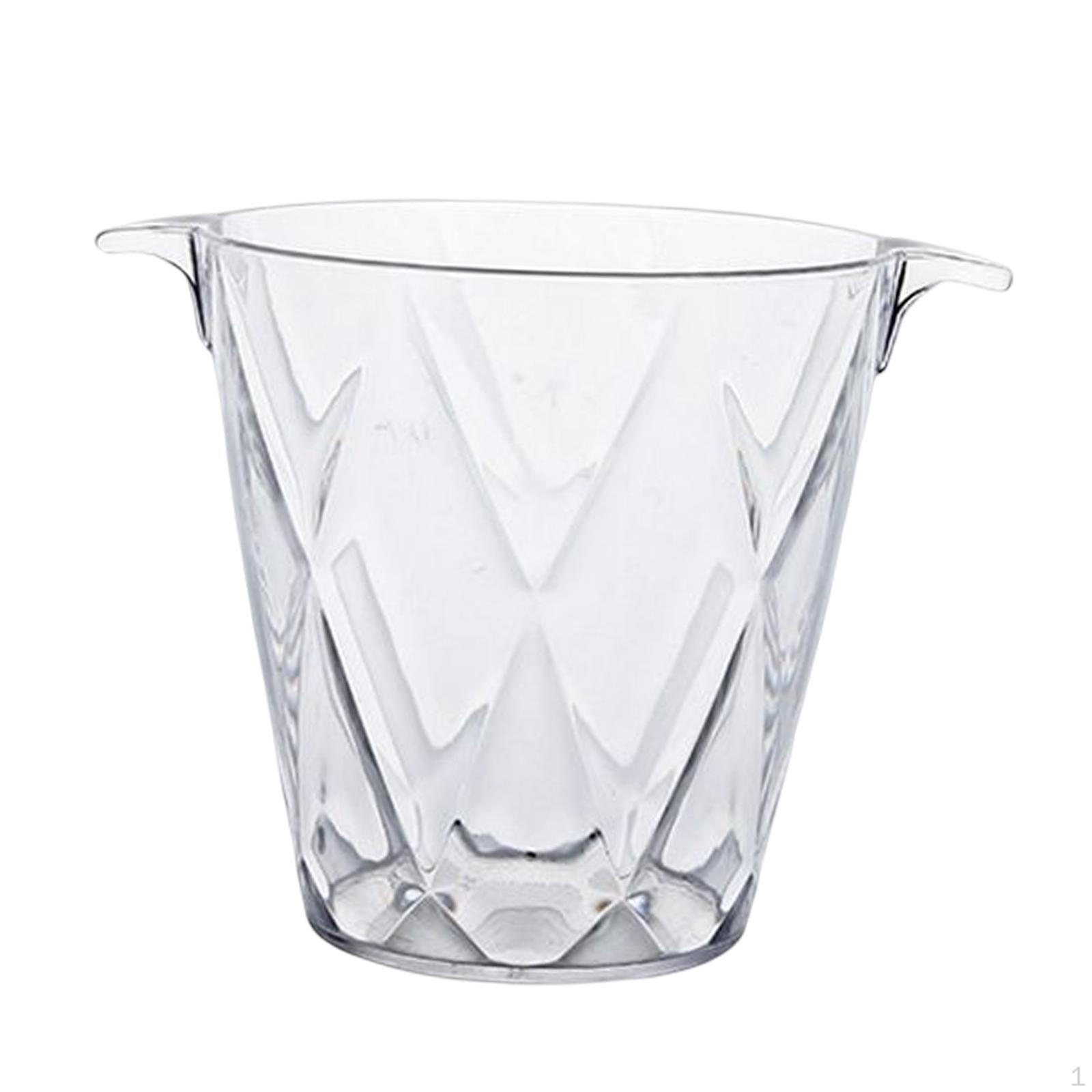 

Acrylic Ice Bucket Bucket, Champagne Beer Chiller, Tub Party Beverage for Restaurant Style B