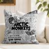 AArctic Monkeys Band Cushion Cover Eco Linen Pillow Case DoubleSided Print Breathable Durable Zipper Home Decor Gift