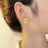 French Retro Pearl Flower Stud Earrings - Stylish and Unique High-End Ear Jewelry