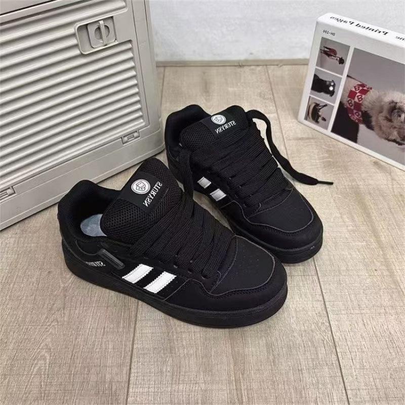 

Гонконгский стиль кеды женские туфли черные парные ins тренд весна и лето 2025 новинка нишевые универсальные спортивные и повседневные туфли-хлебцы 40