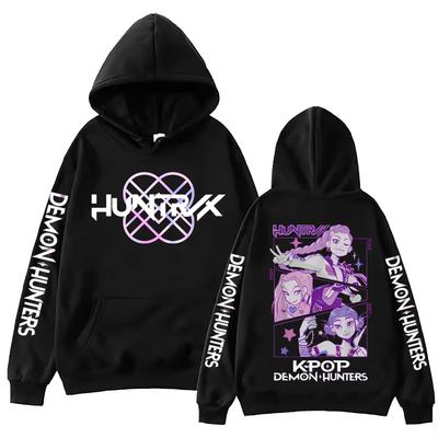 2025 Anime K-Pop Demon Hunter Hoodie Printed Men's and Women's Hip Hop Pullover Sweatshirt Couple Sportswear Fashion Trends