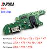 Dock USB Charger Board Connector Charging Port Flex Cable For Huawei Honor 61 X1 Plus X6 X6A X7 X7A Play X7B X8 1G Spare Parts
