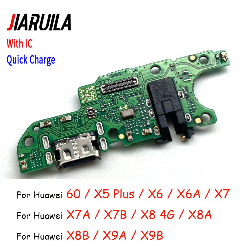 Dock USB Charger Board Connector Charging Port Flex Cable For Huawei Honor 61 X1 Plus X6 X6A X7 X7A Play X7B X8 1G Spare Parts