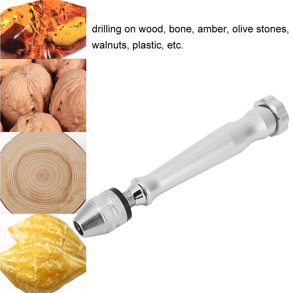 Pin Vise Hand Manual Drill Portable DIY Tool Jewelry Watch Repair Drilling Tool