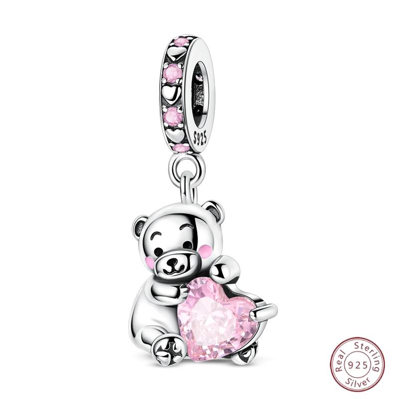 Copper Firefly Cute Cats And Dogs Beaded Pendant Suitable For Original Charms Bracelet Diy Exquisite Women Jewelry