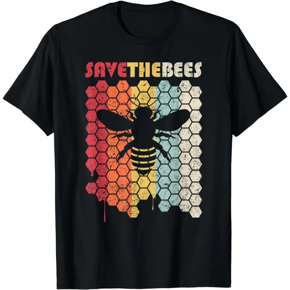 Save The Bees Shirt. Retro Style Climate Change T-Shirt