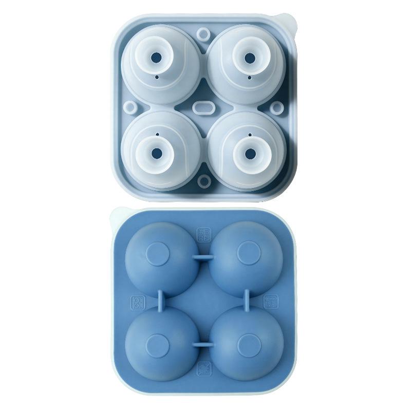 

Silicone Ice Cube Tray for Hockey Puck & Tennis Ball Molds - Household Ice Cube Mold Box