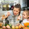3-liter Pressure Cooker Aluminum Alloy Material with Safety Valve Anti Scald Handle for Safe Cooking Kitchen Cookware Accessory