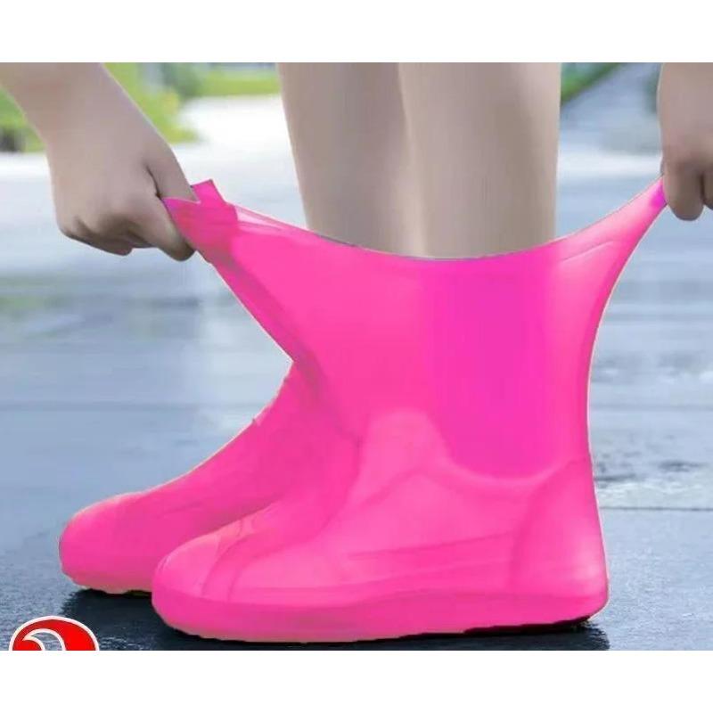 

Водонепроницаемый чехол для обуви, Нескользящий дождевой чехол для обуви, Толстый латексный износостойкий уличный дождевик для обуви для мужчин и женщин розовый
