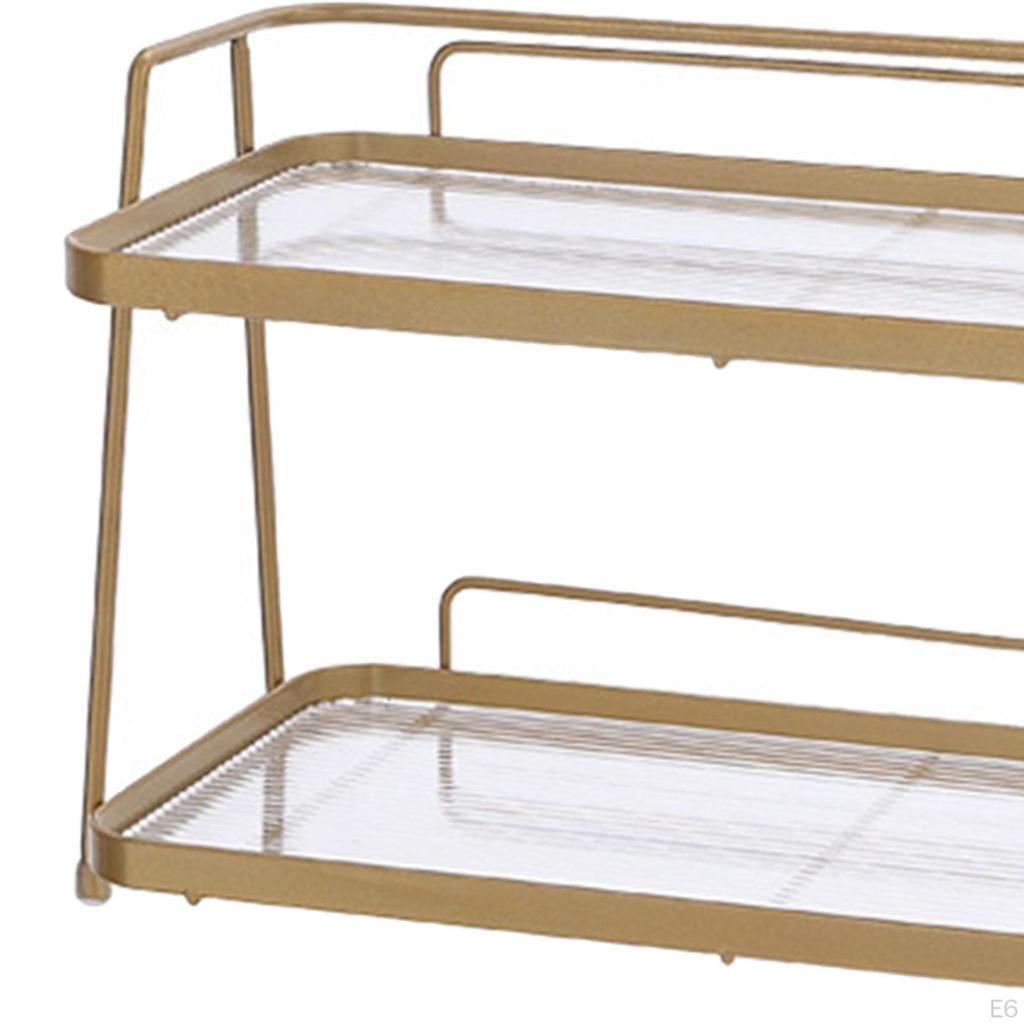 Bathroom Countertop Organizer Vanity Rack Waterproof Freestanding Storage Box for