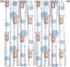 Tende con Animali Cartoni Animati Bambini Fauna Selvatica Fiori Tropicali Foglie di Palma Tende per Finestre per Bambini Bambine Stanza dei Bambini Aula