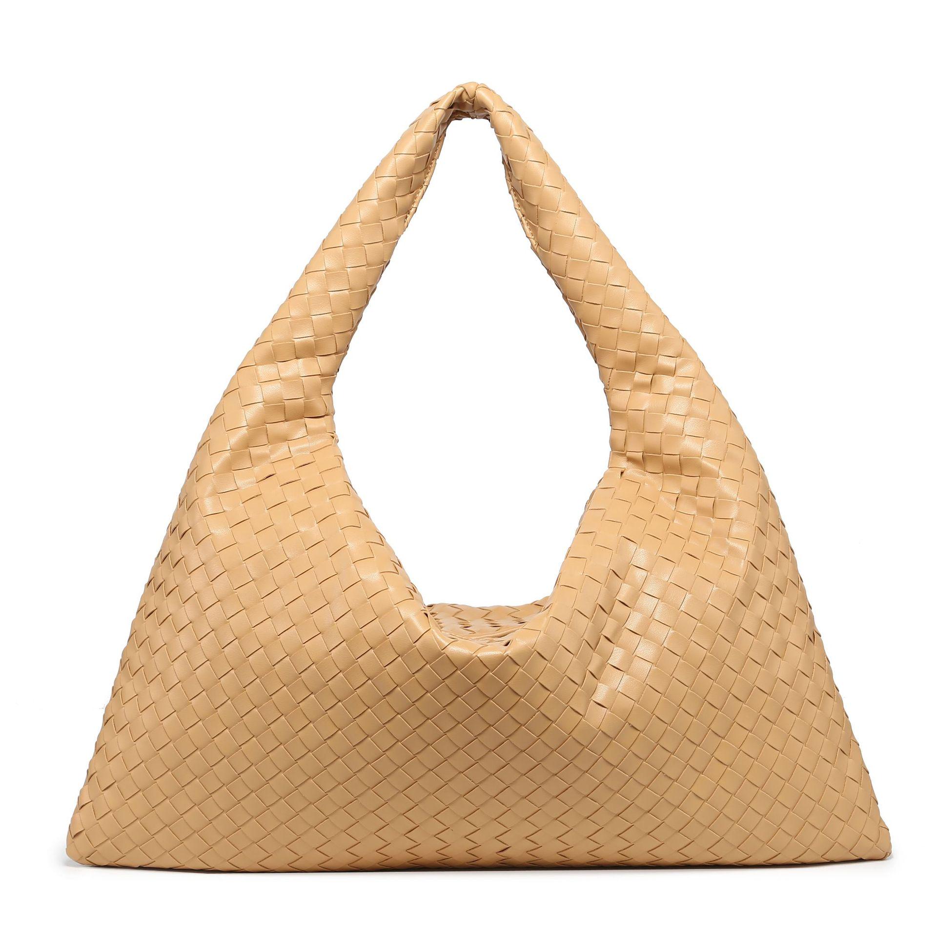 

Гуанчжоу мода большой емкости мягкая кожа женская плетеная сумка-тоут 54*14*26cm