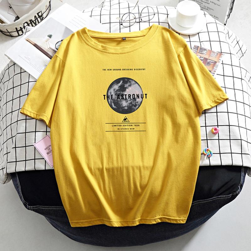 

Хлопковая футболка с принтом Hirsionsan, женская летняя популярная футболка в стиле Харадзюку, корейские винтажные футболки для женщин, удобные свободные женские топы 4XL жёлтый