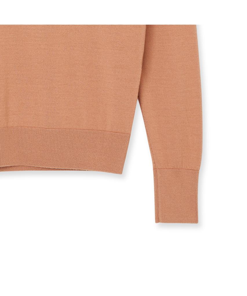 IOLO String Wool Silk Turtleneck_Pink