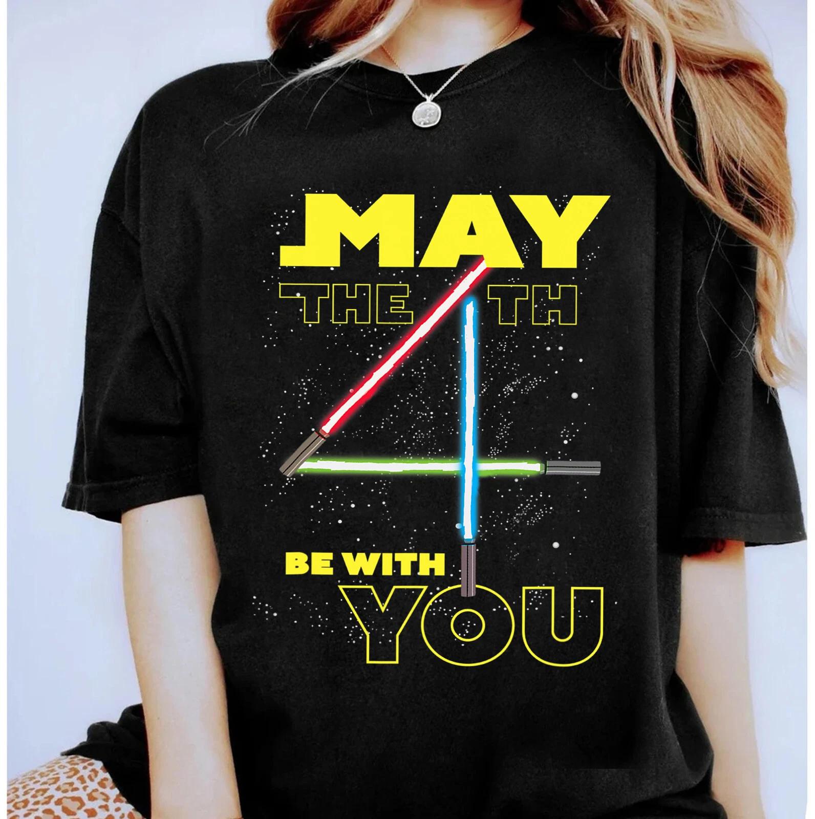 Star Wars May The 4th Be With You Lightsabers Unisex Adult Kid Shirt 1000161 4XL