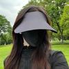 Integrated Sun Protection Hat Female Non-sensory Sun Hat UV Protection Foldable Sports Empty Top Hat Outdoor Sun Hat Male