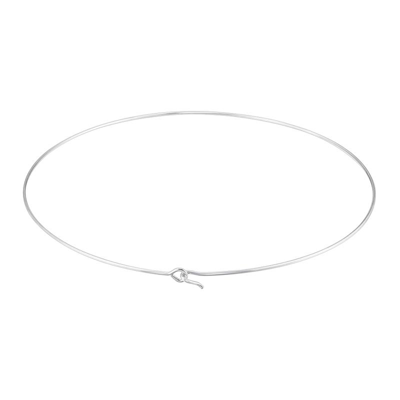 316L Edelstahl Herz Rund Verstellbare Kette Damen Halskette Einfach Offener Hals Metall Schmuck Zubehör: VL534 VL535