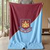 West Ham United Fußball-Print Flanelldecke, Weiche Warme Leichte Überwurfdecke für Sofa Bett Camping