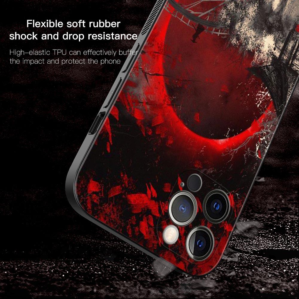 Landscape Ink Samurai Art Phone Case Cover Coque For Iphone Xiaomi Mi Samsung Galaxy Redmi Note A S 11 12 13 14 15 22 23 24 5G Pro Plus Max Fe Ultra