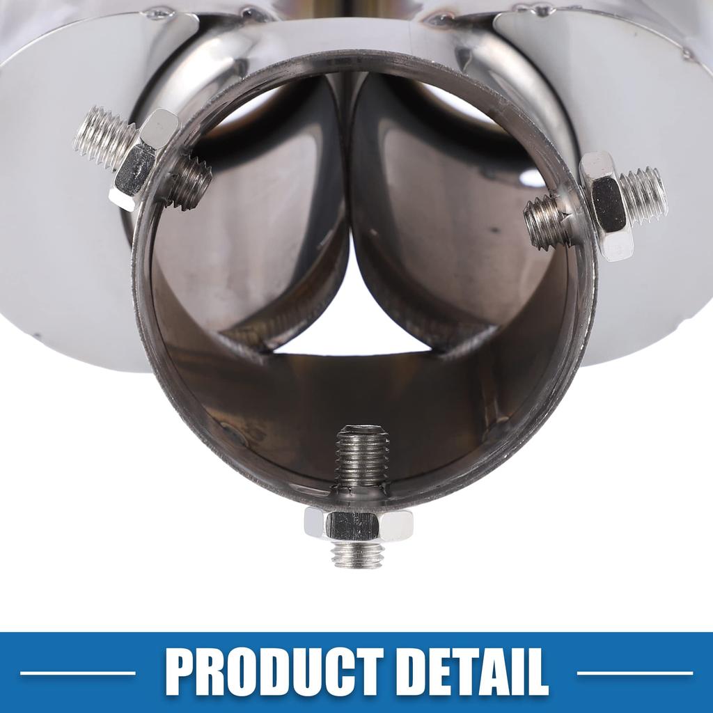 A ABSOPRO Muffler Cutter, Muffler, Exhaust Pipe, Exhaust Pipe, Double Outlet, General Purpose, For