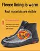 Women's Waterproof Plush Winter Shoes - Warm, Non-Slip, Soft Sole for Elderly