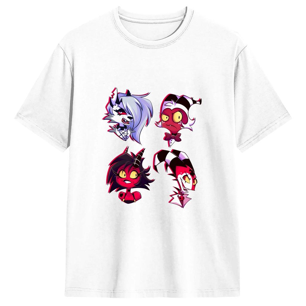 Helluvas Boss TShirt Beach 100 Cotton TShirts For Unisex Novelty Design Tshirt Short Sleeve Y2K Fun Clothes