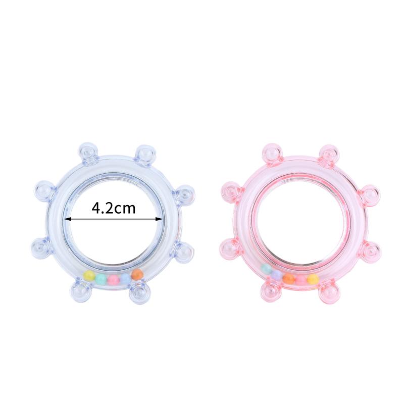 Colorful Ball Parrot Mirror Wear-Resisting Spinning Puzzle Bird Mirror Perch Bite Resistant Bird Cage Decor