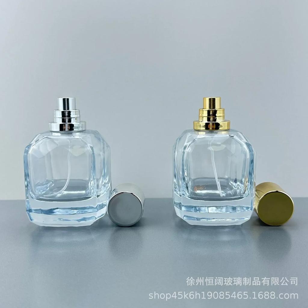 Spray bottle ultra thick bottom large capacity glass bottle perfume bottle 100ml cosmetic bottle glass empty Refillable Bottles