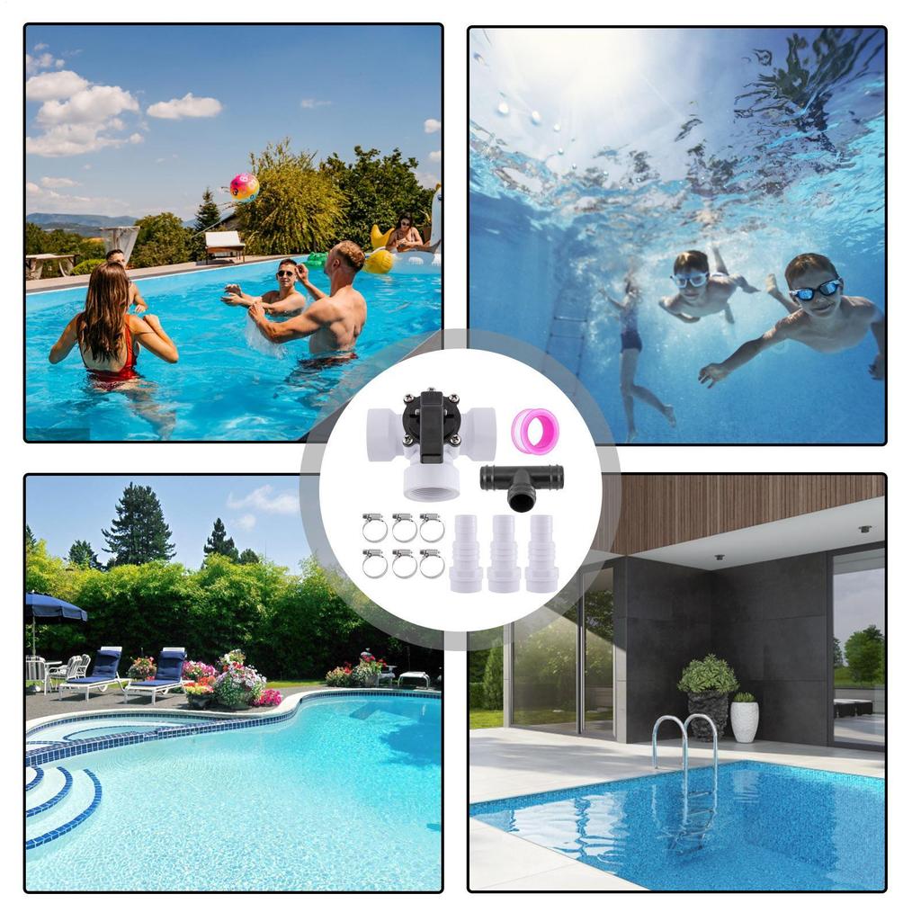 Zestaw obejściowy do podgrzewacza basenowego Zestaw regulacyjny zaworu rozdzielającego basen Połączenie węża Mocowanie wielu jednostek Akcesoria basenowe