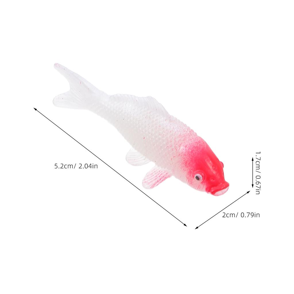 4pcs Mini Simulated Koi Fish Micro Landscape Goldfish Ornamental Fish Landscaping Ornaments For Aquarium Home Decorations