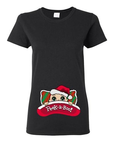 Baby Santa Pillow Christmas Cute Babies Novelty Ladies DT T-Shirt Tee Unisex T-Shirt M