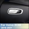 Für Volvo XC60 2018 – Edelstahl-Auto-Co-Pilot-Aufbewahrungsbox, Handschuhfach, Griffabdeckung, Zieraufkleber, Innenzubehör