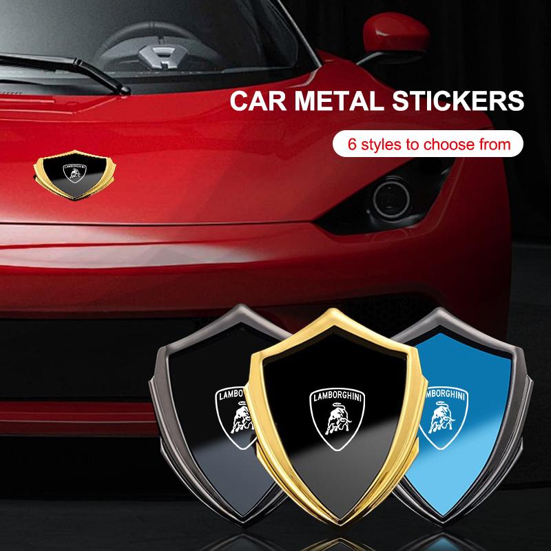 Motorcycle metal 3D sticker Auto Styling Decoration For Lamborghini Urus Huracan Aventador Premium Interior Auto Accessories WW3