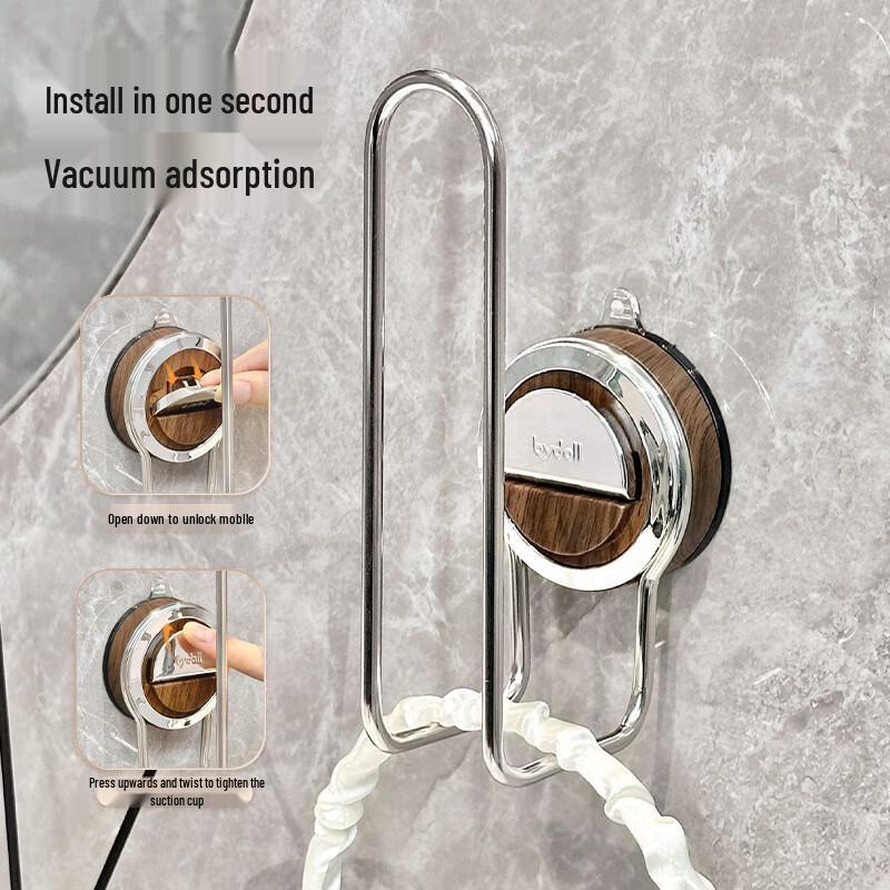 MDNG Suction Cup Wall-Mounted Hair Accessory Organizer