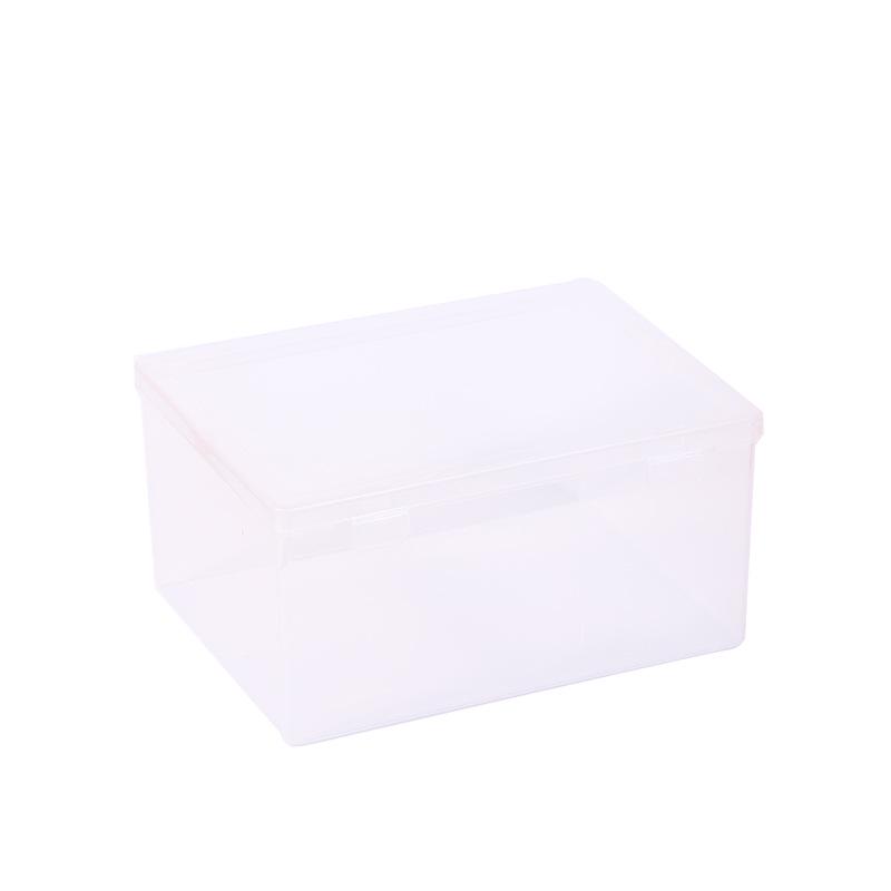 Transparent Rectangle Storage Box for Toy Parts, Stationery, or Food