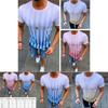 Herren Sommer Freizeit Kurzarm Gestreift Slim Fit Fitness Sport T-Shirt**