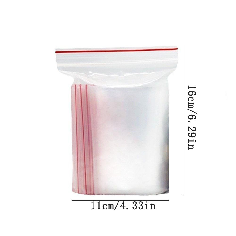 100PCS PE material small plastic bag self-sealed zipper lock bag for candy jewelry food mini storage