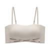 Traceless tube top, no steel ring to gather, one-word shoulder, no shoulder strap, removable non-slip sagging underwear, women's bra, beautiful back.