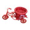 Bicycle Artificial Woven Flower Basket Tricycle Planter Large Capacity Multi-Function Decorative Nostalgic Plant Rack Flower Stand