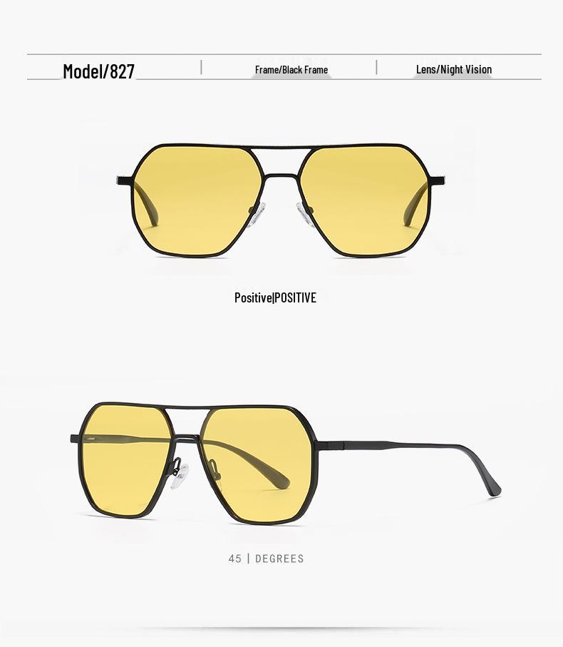 Aluminum-Magnesium Photochromic Polarized Sunglasses: Day/Night Dual-Use for Driving & Outdoors