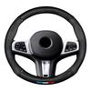 Car Anti-slip Leather Carbon FiberSteering Wheel Cover For BMW M3 M4M5 E36 E39 E46 E60 E90 E91 FO1 F10 F15F20 F30 X1 X3 X5 X7