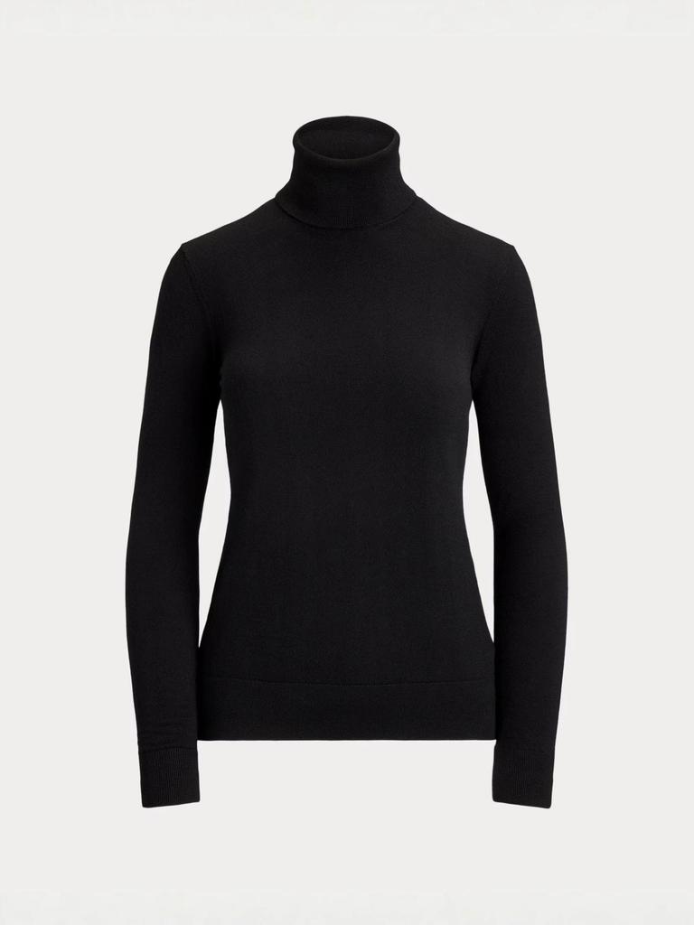 Autumn/Winter 2026 European & American Slimming Black High Neck Knit Sweater for Women
