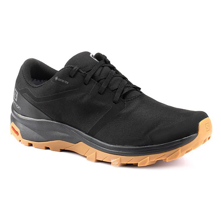 SALOMON Outbound Gtx Comfortable Versatile Non-Slip Durable Waterproof Support Low-Top Hiking Shoes Men Hiking Shoes Black 407917