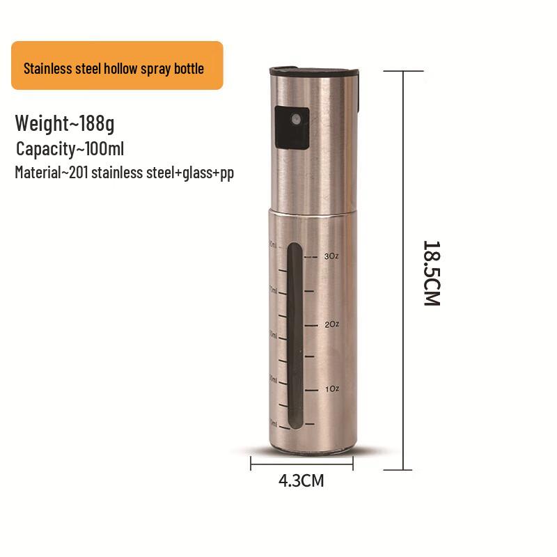 Stainless Steel Press Oil Sprayer Bottle