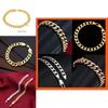 Classic Vintage Simple Flat Curb Cuban Chain Bracelet Punk Gothic Jewelry