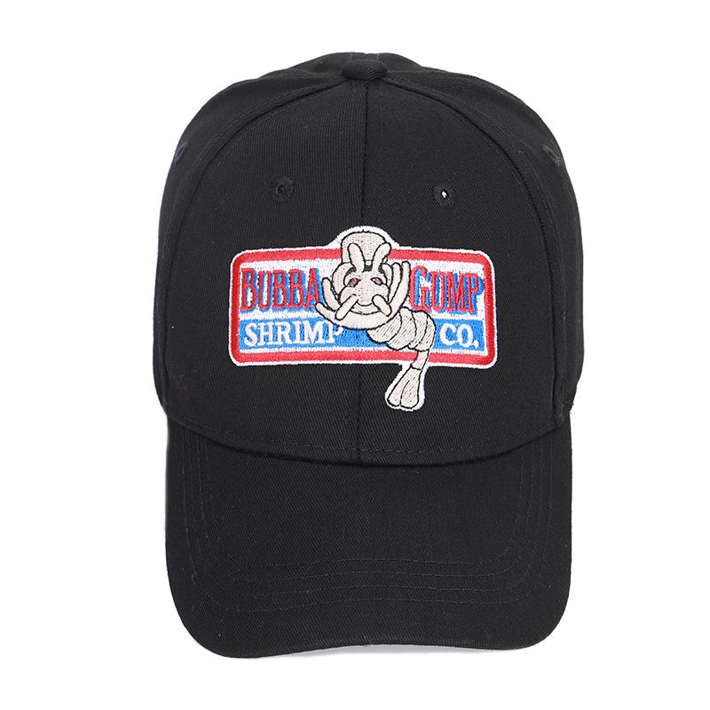 Baseball Caps Gump Shrimp CO. Snapback Hat Forrest Gump Costume Cosplay Embroidered Snapback Cap Unisex Summer Hats Adjustable