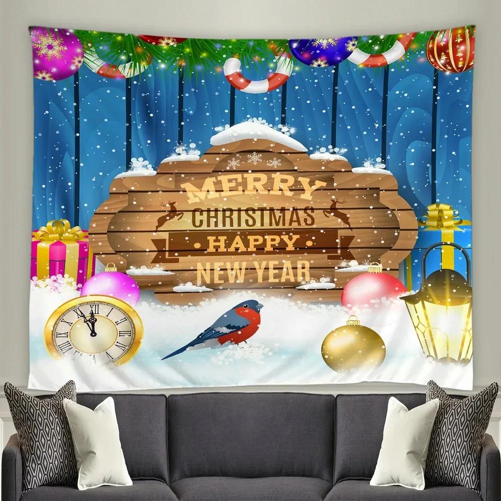 Christmas Decoration Pattern Living Room Bedroom Home Wall Tapestry