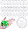 Koundeneko Button 25 75mm with Safety Transparent Acrylic Can Photo Pin Easy To No Glue Handmade Fan Badges Badges, Pieces, Diameter, Pins,